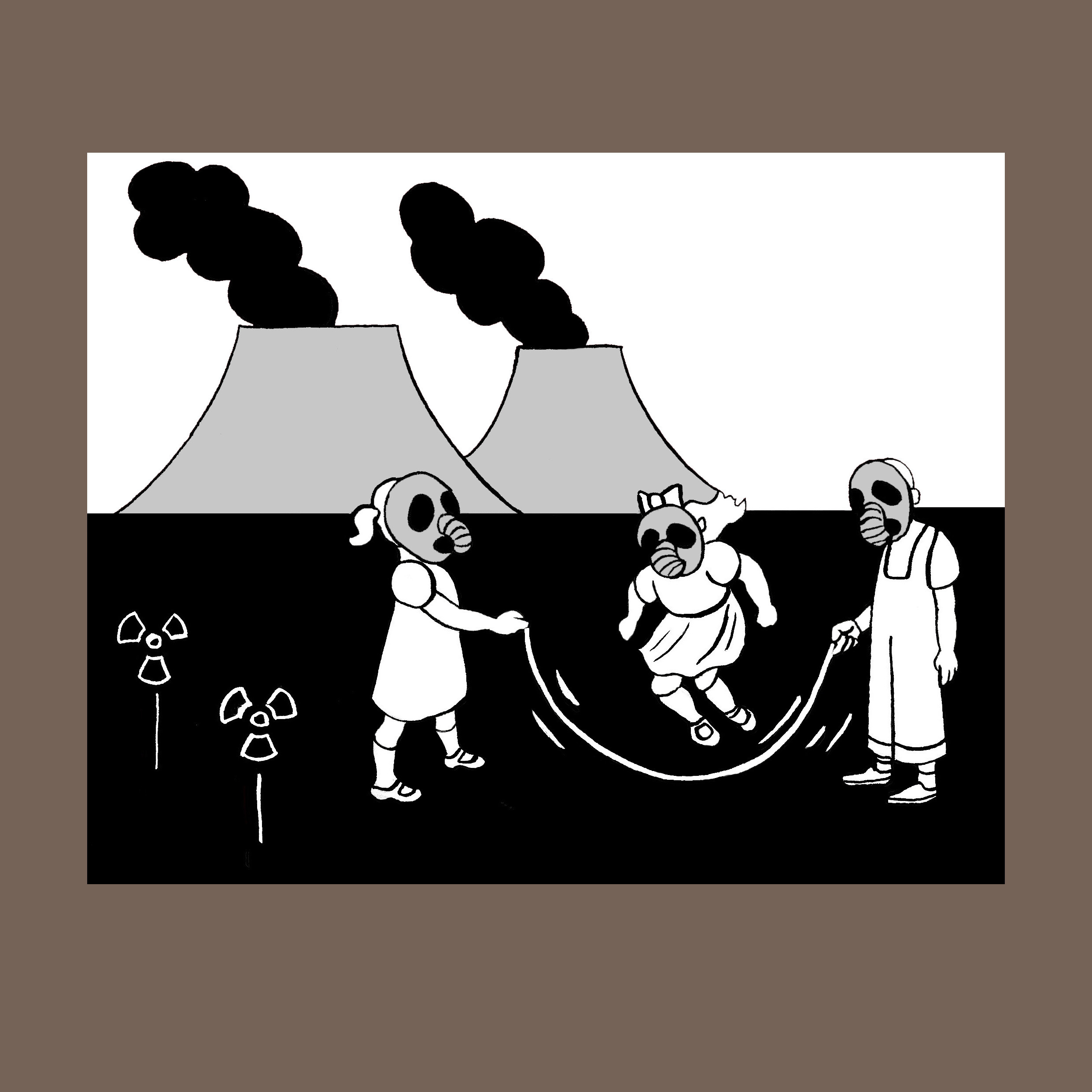 Amenaza nuclear. Ilustración de Marta Gómez-Pintado.