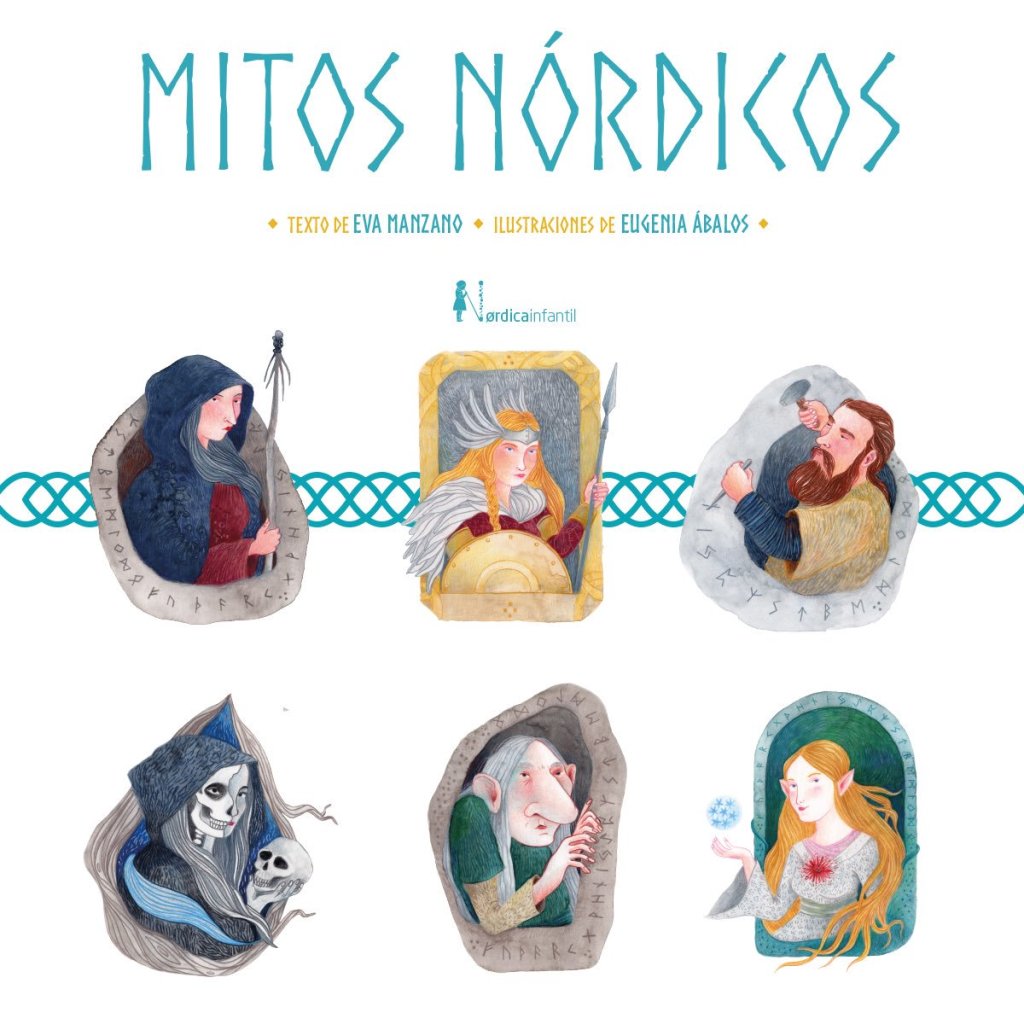 Portada "Mitos nórdicos", de Eva Manzano y Eugenia Ábalos