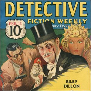 Portada de una revista clásica de detectives