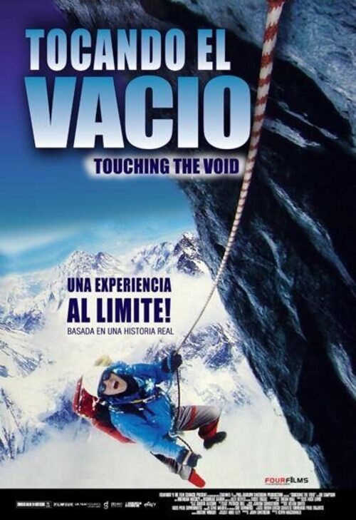 Cartel de "Tocando el vacío", de Kevin McDonald