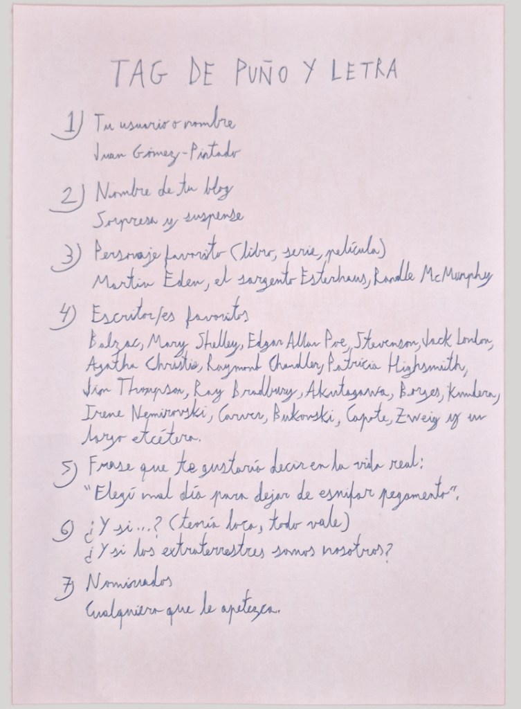 Preguntas y respuestas al tag "De puño y letra"