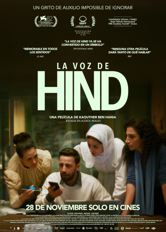 Cartel de "La voz de Hind"